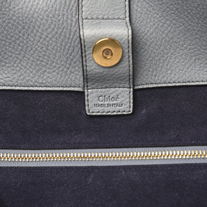 Chloe Smooth Calfskin Medium Milo Shopping Tote Cloudy Blue 6 of 11