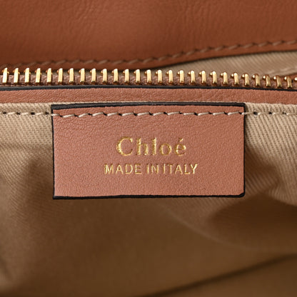 Chloe Suede Calfskin Small Faye Backpack Nougat 6 of 9