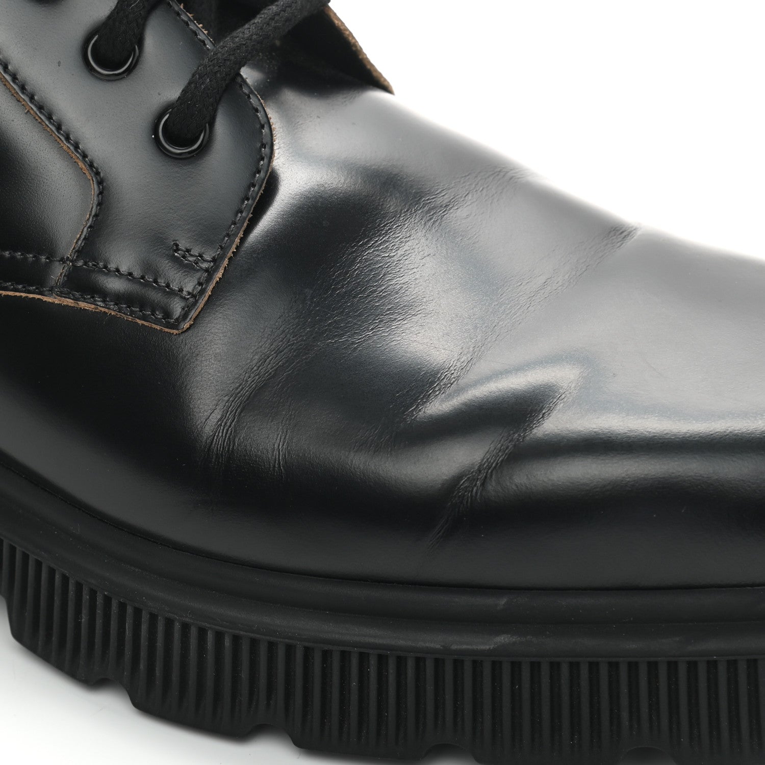 Gucci Calfskin Mens Double G Lace Up Boots 10.5 Black 9 of 9