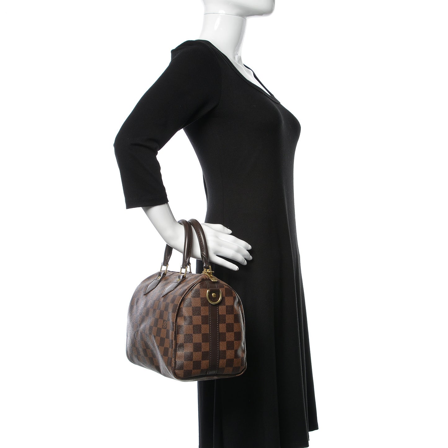 Damier Ebene Speedy Bandouliere 25