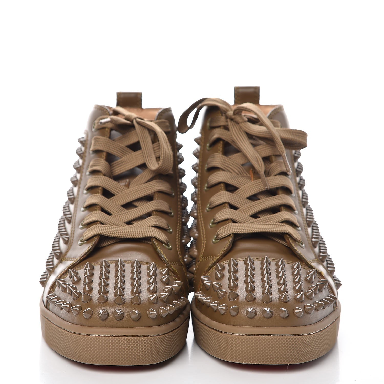 Christian Louboutin Calfskin Mens Lou Spikes Flat Sneakers 42 2 of 8
