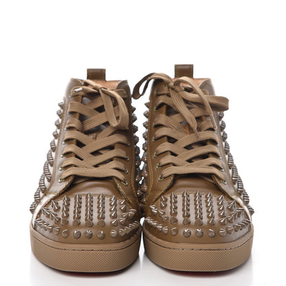 Christian Louboutin Calfskin Mens Lou Spikes Flat Sneakers 42 2 of 8