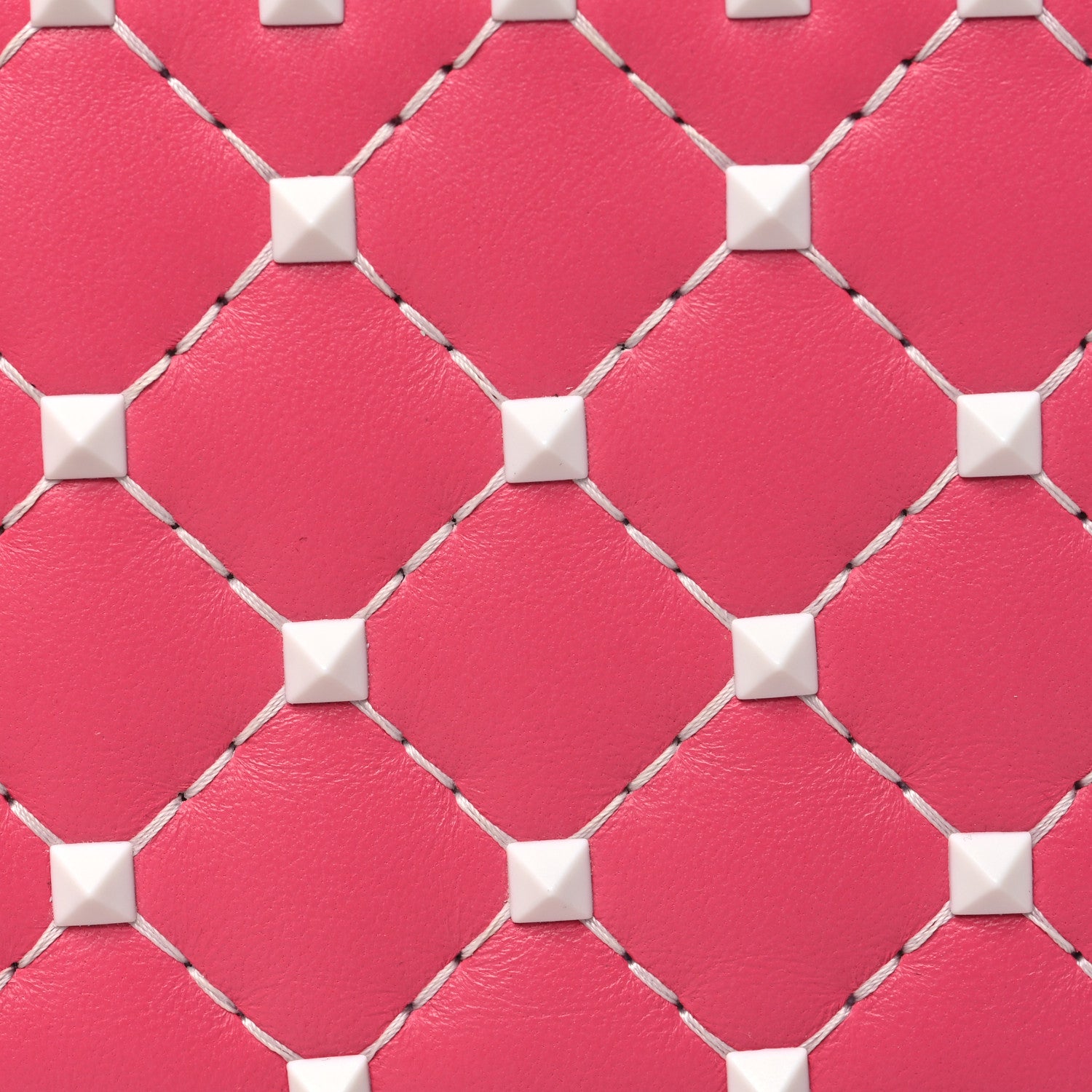 Valentino Garavani Lambskin Free Rockstud Spike Compact Zip Around Wallet Shadow Pink 8 of 10