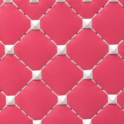 Valentino Garavani Lambskin Free Rockstud Spike Compact Zip Around Wallet Shadow Pink 8 of 10