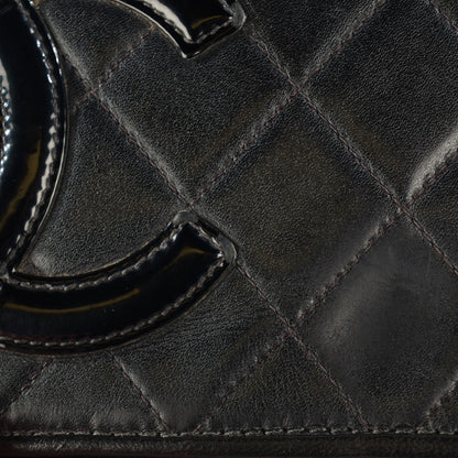 Chanel Calfskin Quilted Cambon Wallet On Chain WOC Black 12 of 16