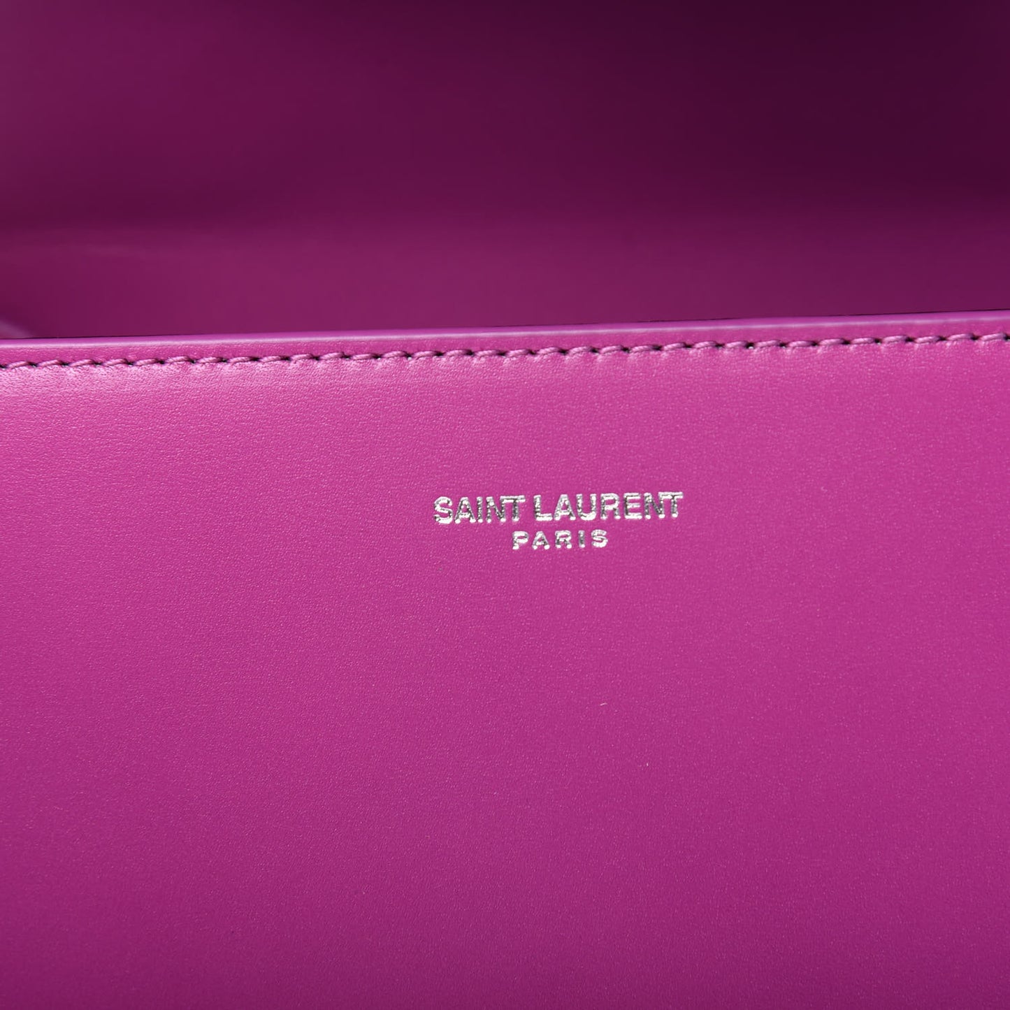 Calfskin Mini Classic Monogram Cassandra Top Handle Bag Electric Fuchsia