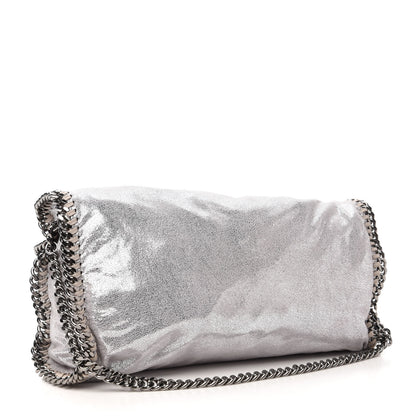 Stella McCartney Shaggy Deer Falabella Fold Over Tote Silver 3 of 10