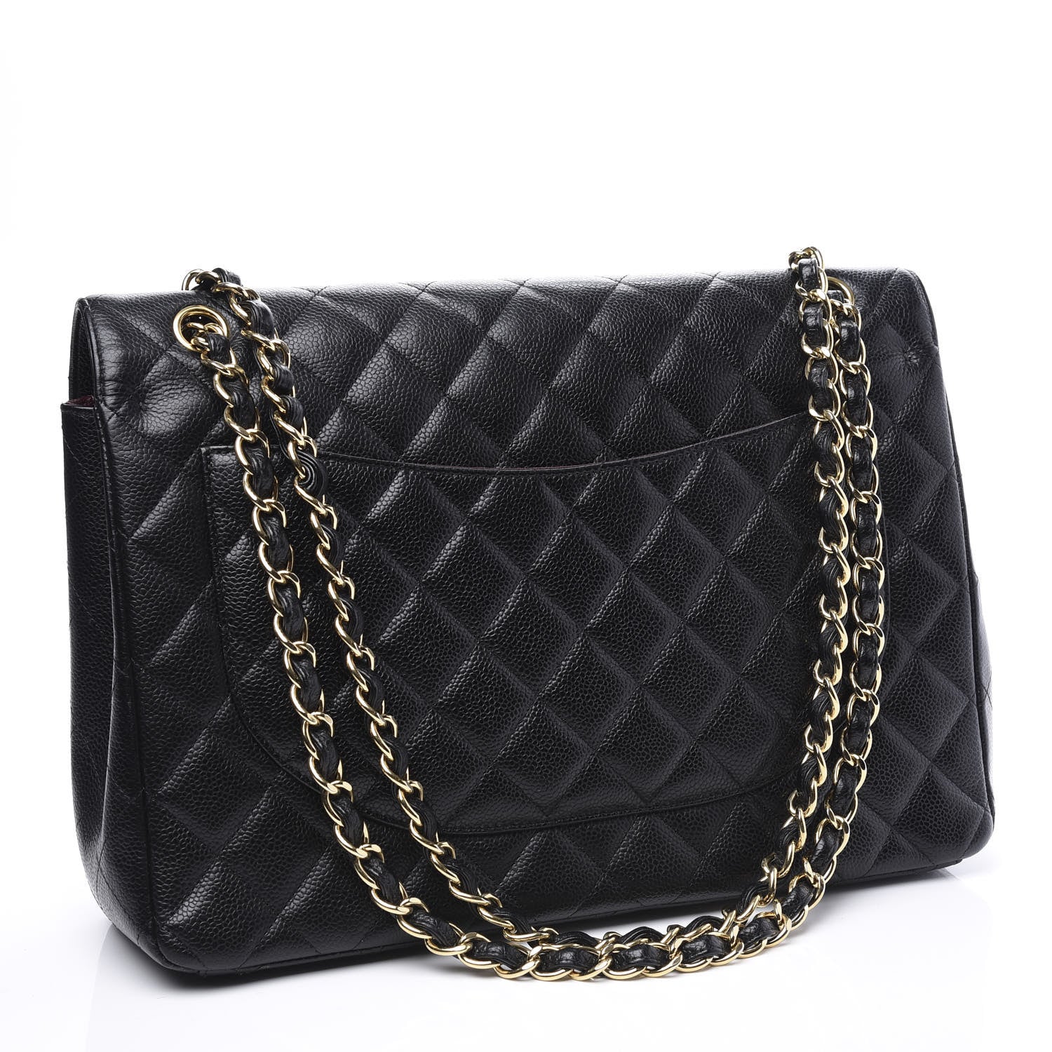 Chanel Caviar Quilted Maxi Double Flap Black 2 of 11