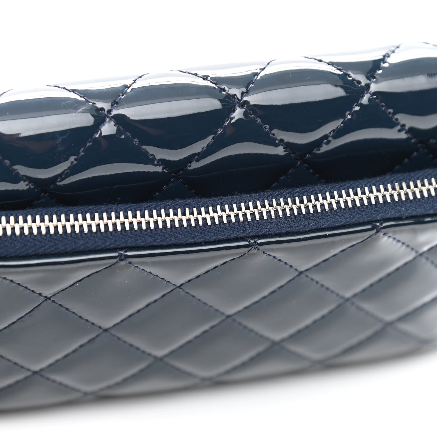 Chanel Patent Calfskin Mini Flap Crossbody Blue 12 of 12
