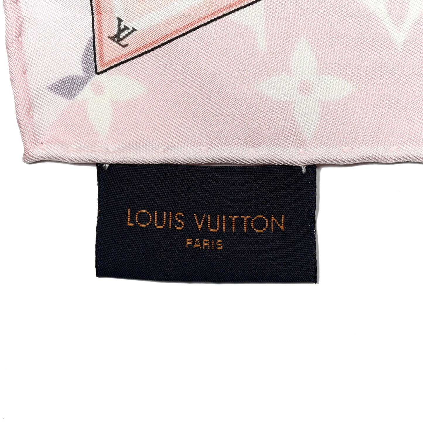 Silk Monogram Confidential Square Scarf Light Pink