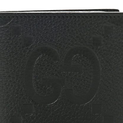 Gucci Piuma Calfskin Jumbo GG Embossed Wallet Black 8 of 8