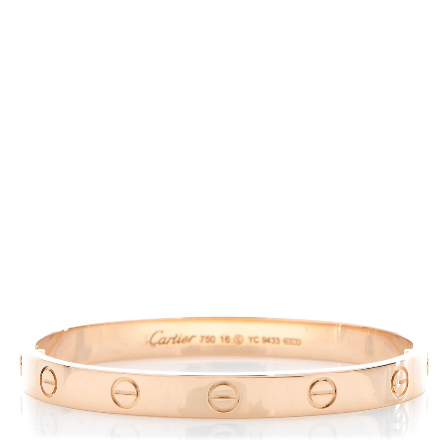 18K Pink Gold LOVE Bracelet 16