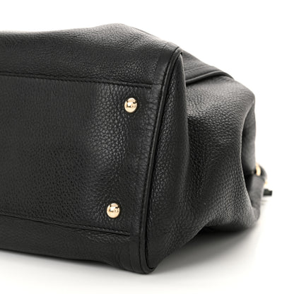 Gucci Pebbled Calfskin Medium Soho Shoulder Bag Black 10 of 13