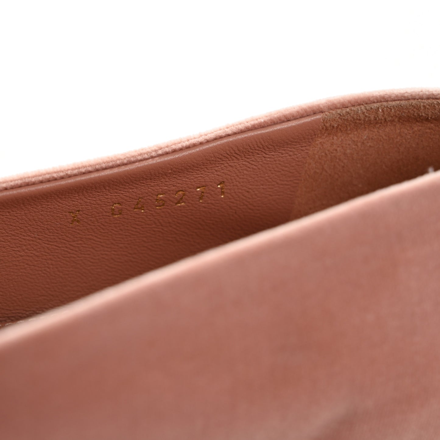 Velvet CC Moccasin Loafers 37 Light Pink