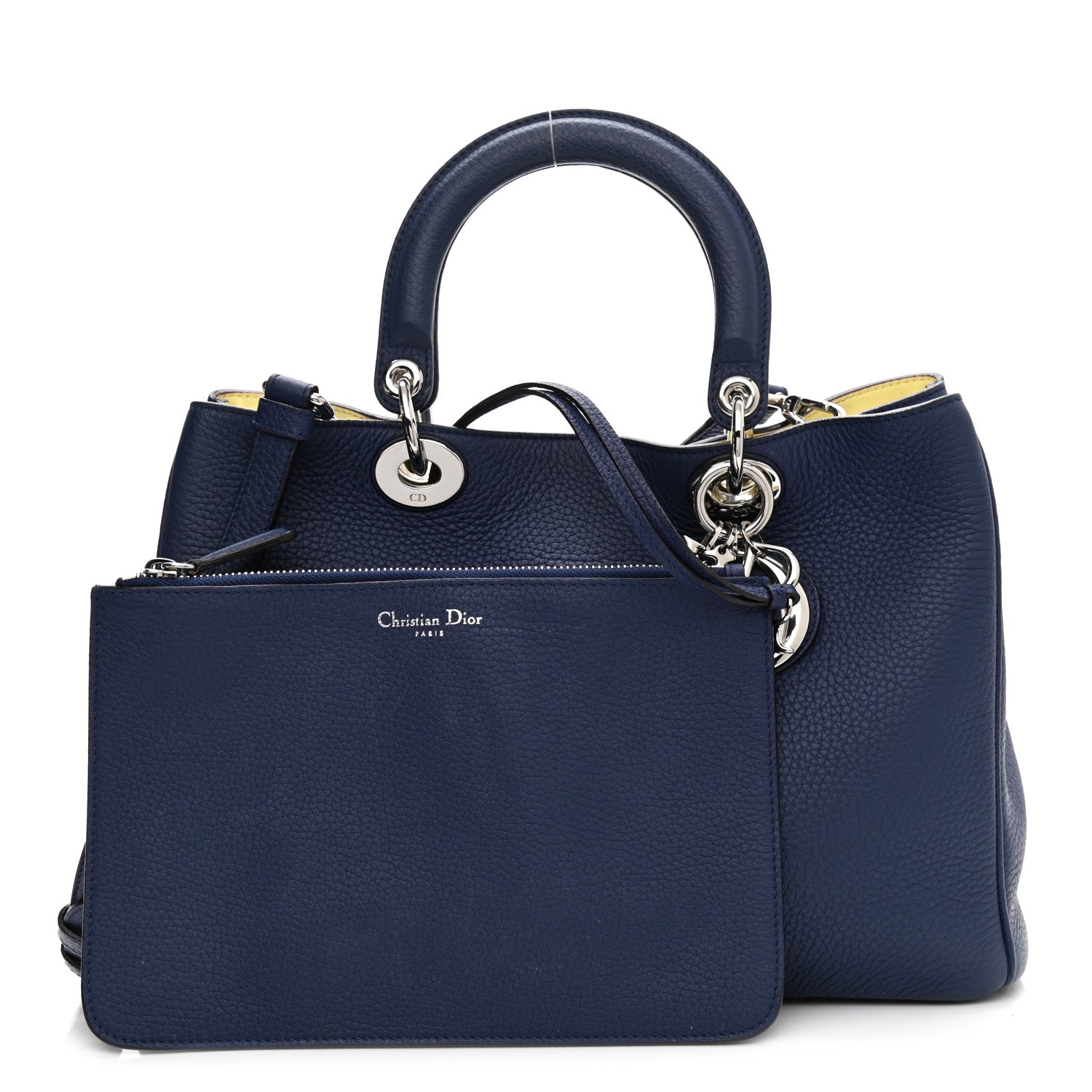 Christian Dior Bullcalf Medium Diorissimo Tote Blue 1 of 13