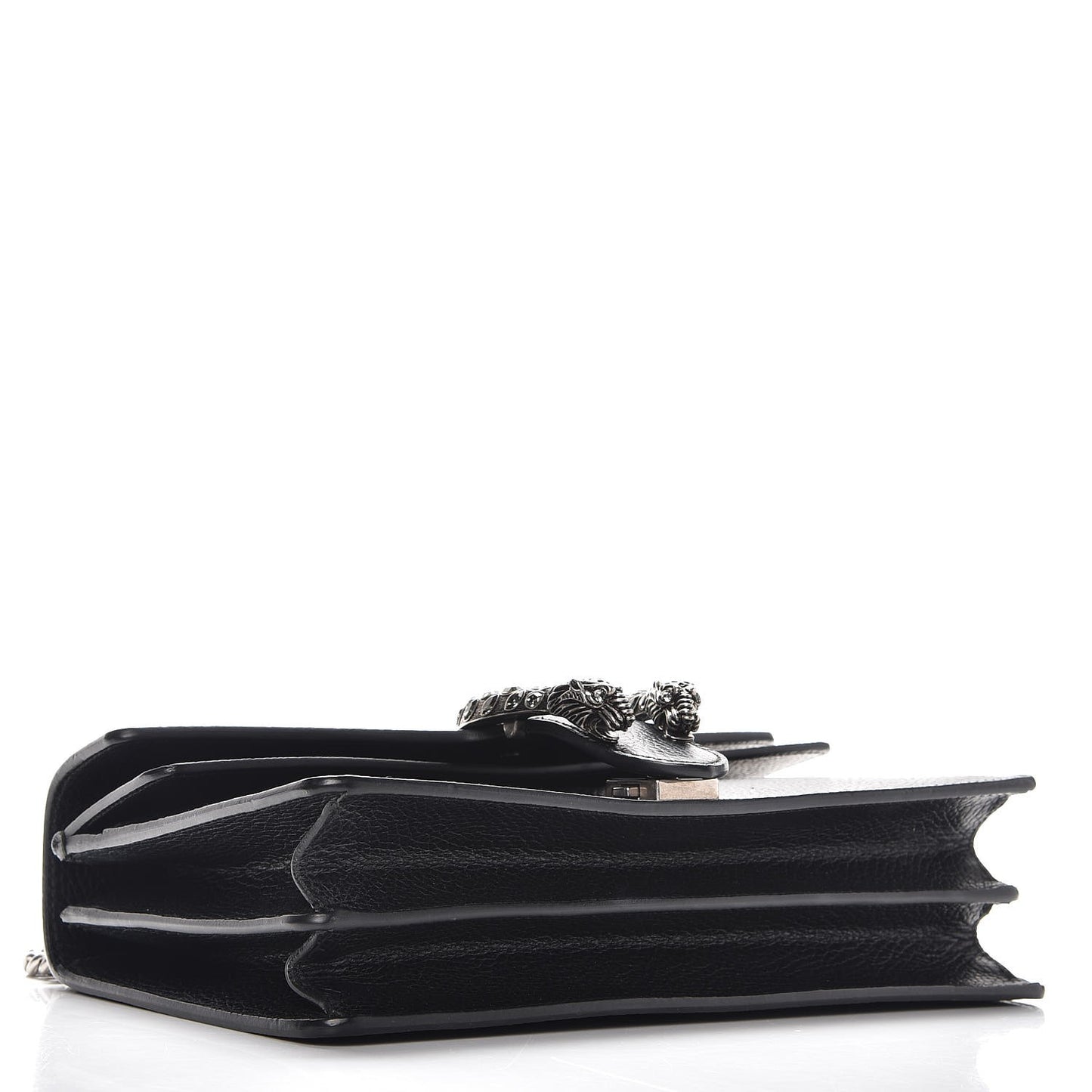 Pebbled Calfskin Small Dionysus Shoulder Bag Black
