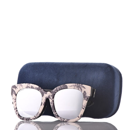 Gucci Acetate Herbarium Print Square Frame Sunglasses GG0029SA White 10 of 10