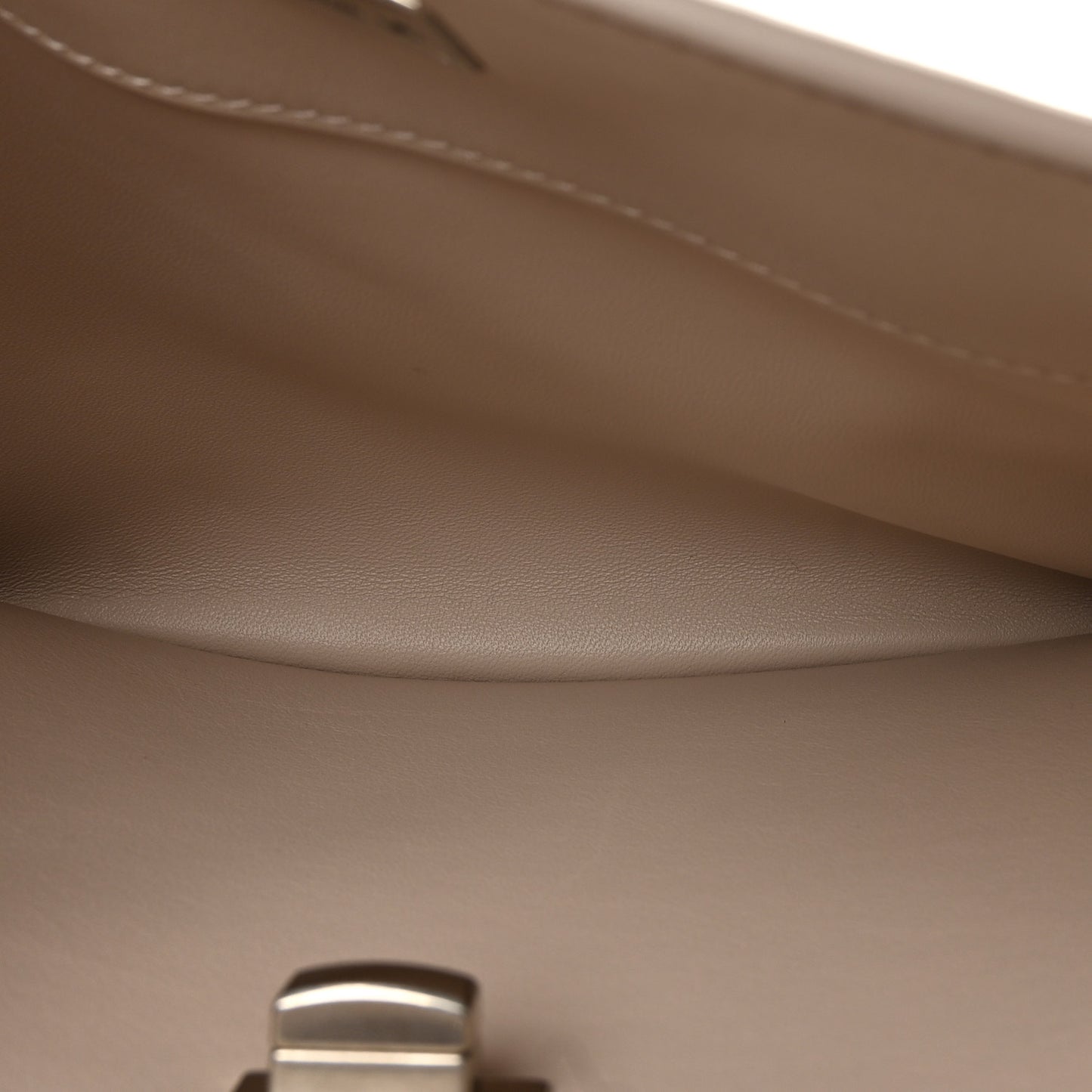 Natural Smooth Calfskin Small Rodeo Top Handle Handbag Almond