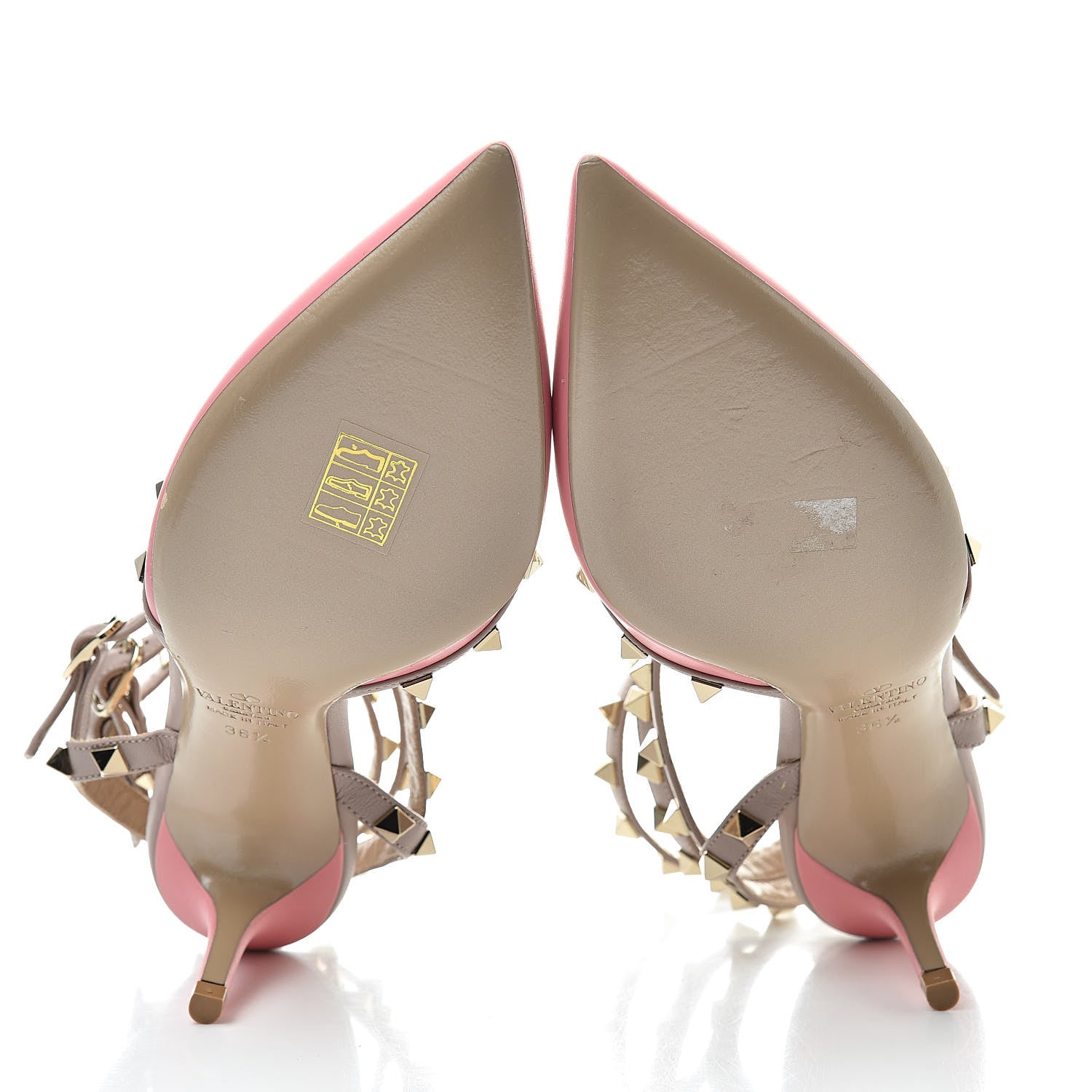 Valentino Garavani Nappa Rockstud Ankle Strap 65mm Pumps 36.5 Paradise Rose Poudre 5 of 9