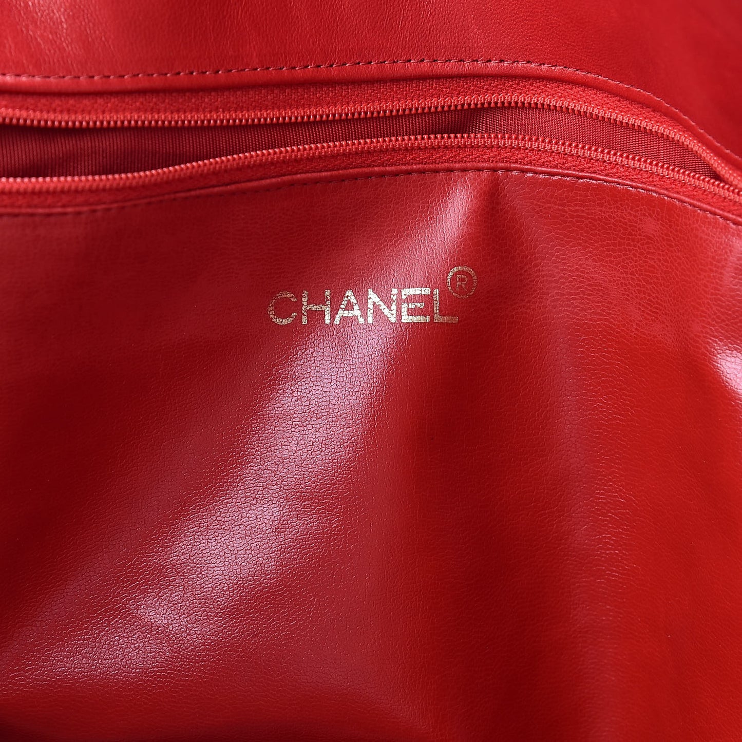 Lambskin Quilted Large Shoulder Bag Red