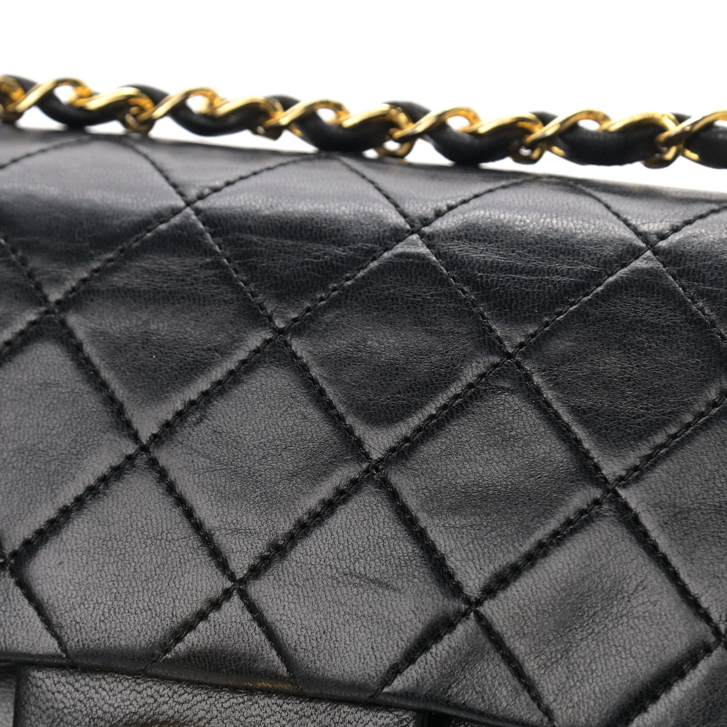 Chanel Lambskin Quilted Small Double Flap Black 11 of 15