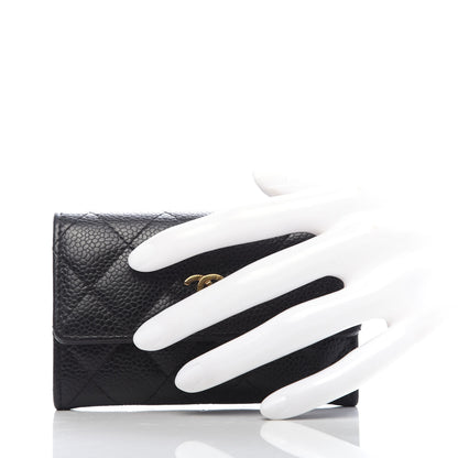 Chanel Caviar Quilted Flap Card Holder Black 2 of 7