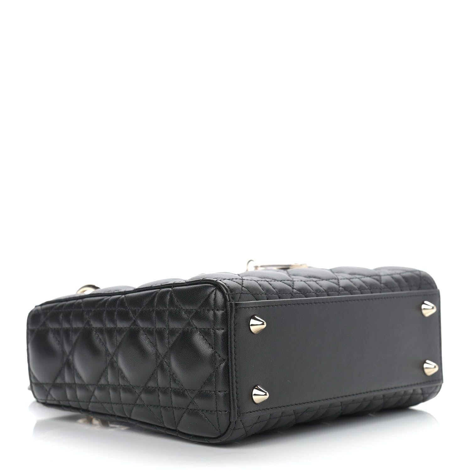 Christian Dior Lambskin Cannage Small Lucky Badges My Lady Dior Black 4 of 9