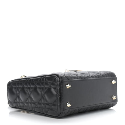 Christian Dior Lambskin Cannage Small Lucky Badges My Lady Dior Black 4 of 9