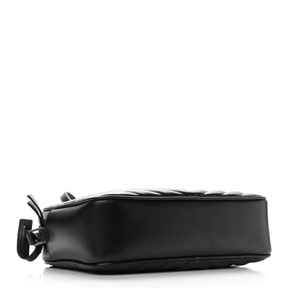 Saint Laurent Calfskin Matelasse Monogram Lou Camera Bag Black 4 of 9