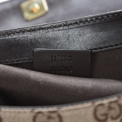 Gucci Monogram Studded Large Horsebit Clutch Dark Brown 7 of 7