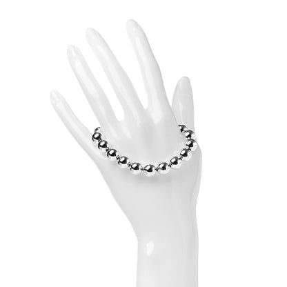 Tiffany Sterling Silver 10mm HardWear Ball Bracelet 2 of 6