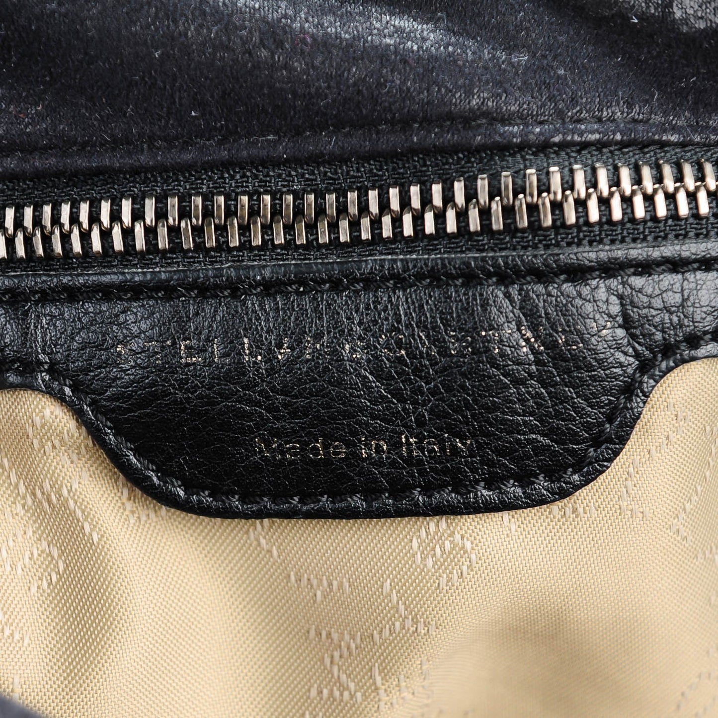 Shaggy Deer Quilted Small Falabella Black