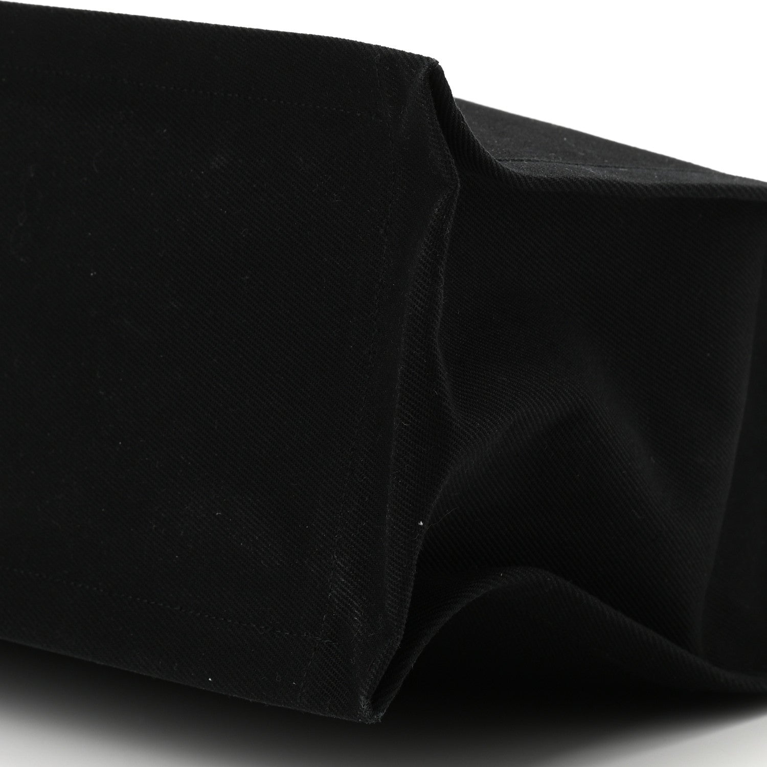 Saint Laurent Linen Calfskin Rive Gauche Tote Black 10 of 10