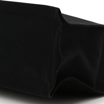 Saint Laurent Linen Calfskin Rive Gauche Tote Black 10 of 10