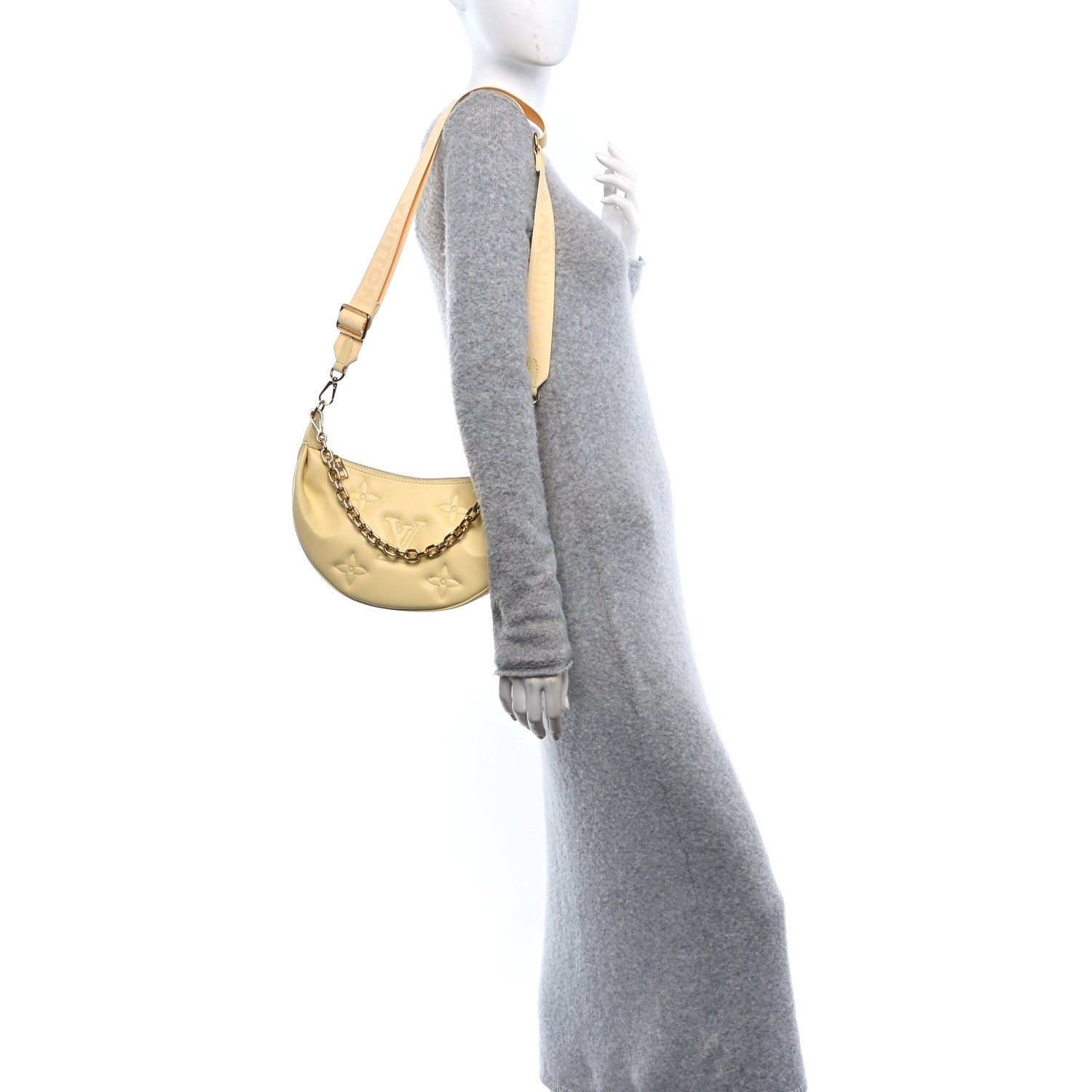 Louis Vuitton Calfskin Bubblegram Over The Moon Banana 2 of 11