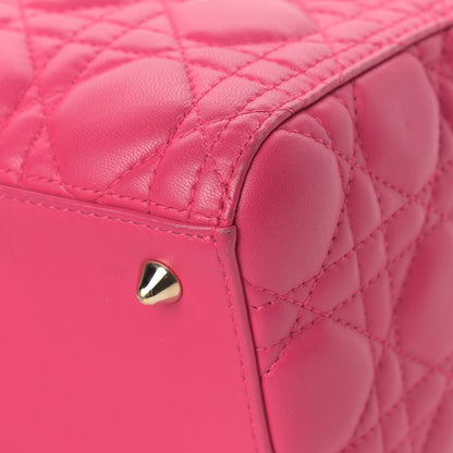 Christian Dior Lambskin Cannage Medium Lady Dior Pink 11 of 16
