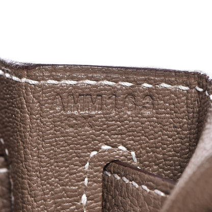Hermes Togo Kelly Retourne 28 Etoupe 8 of 36