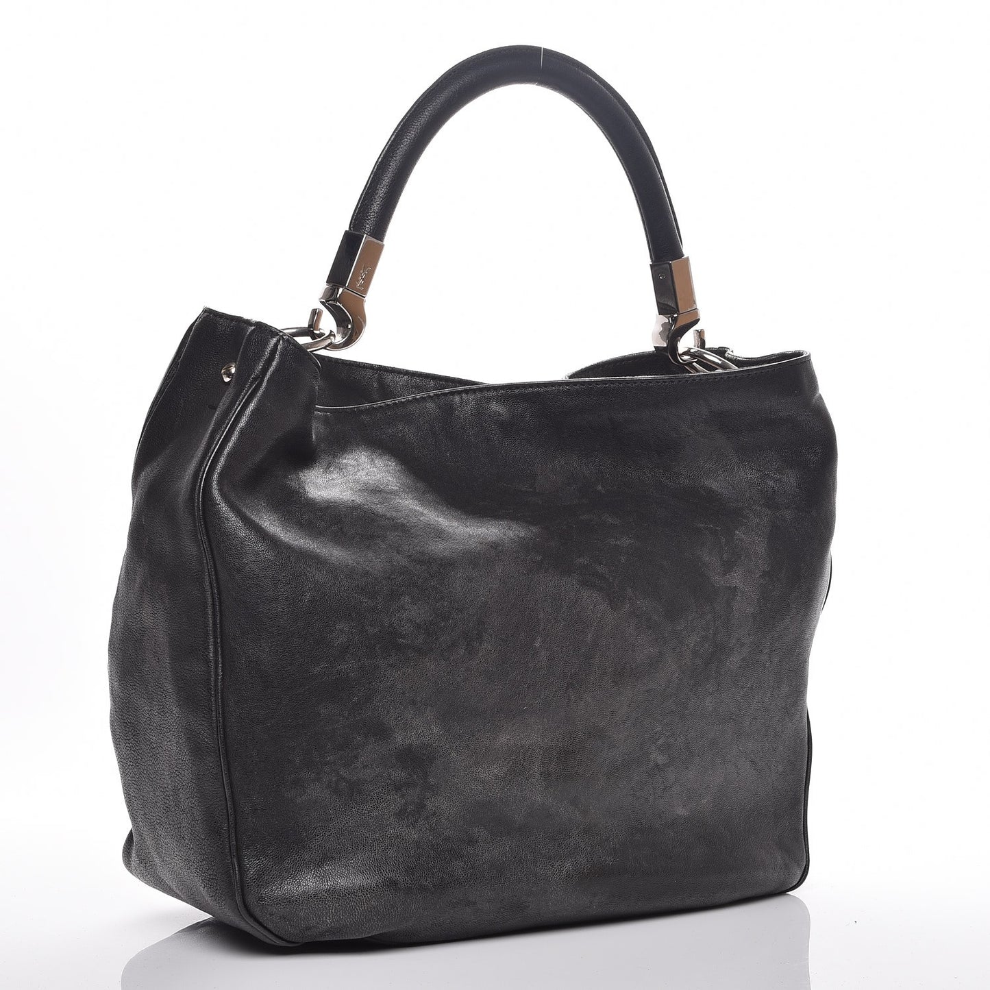 Goatskin Small Roady Hobo Black