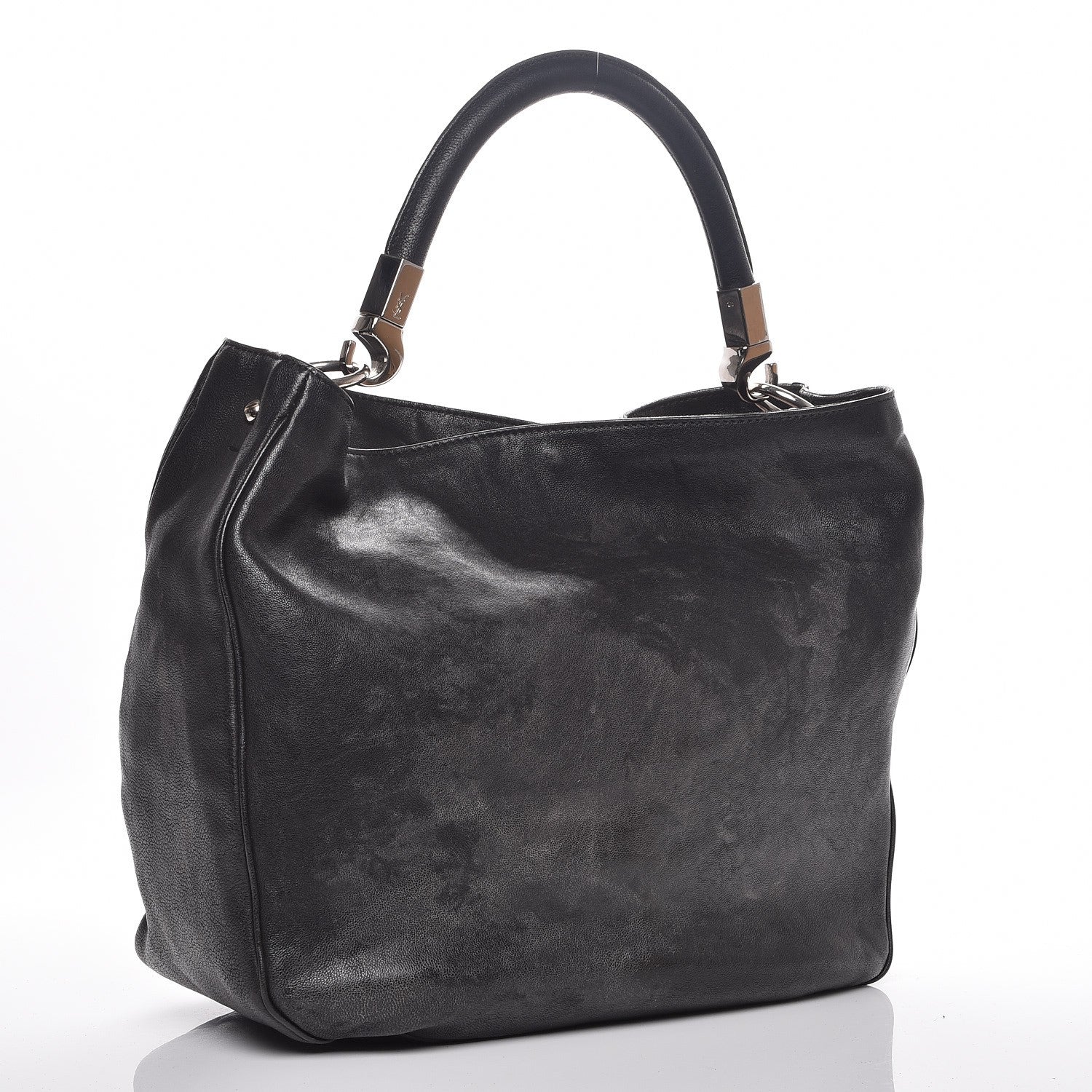 Saint Laurent Goatskin Small Roady Hobo Black 3 of 7