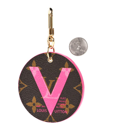 Louis Vuitton Monogram Illustre V Bag Charm Key Ring Grenade 2 of 9