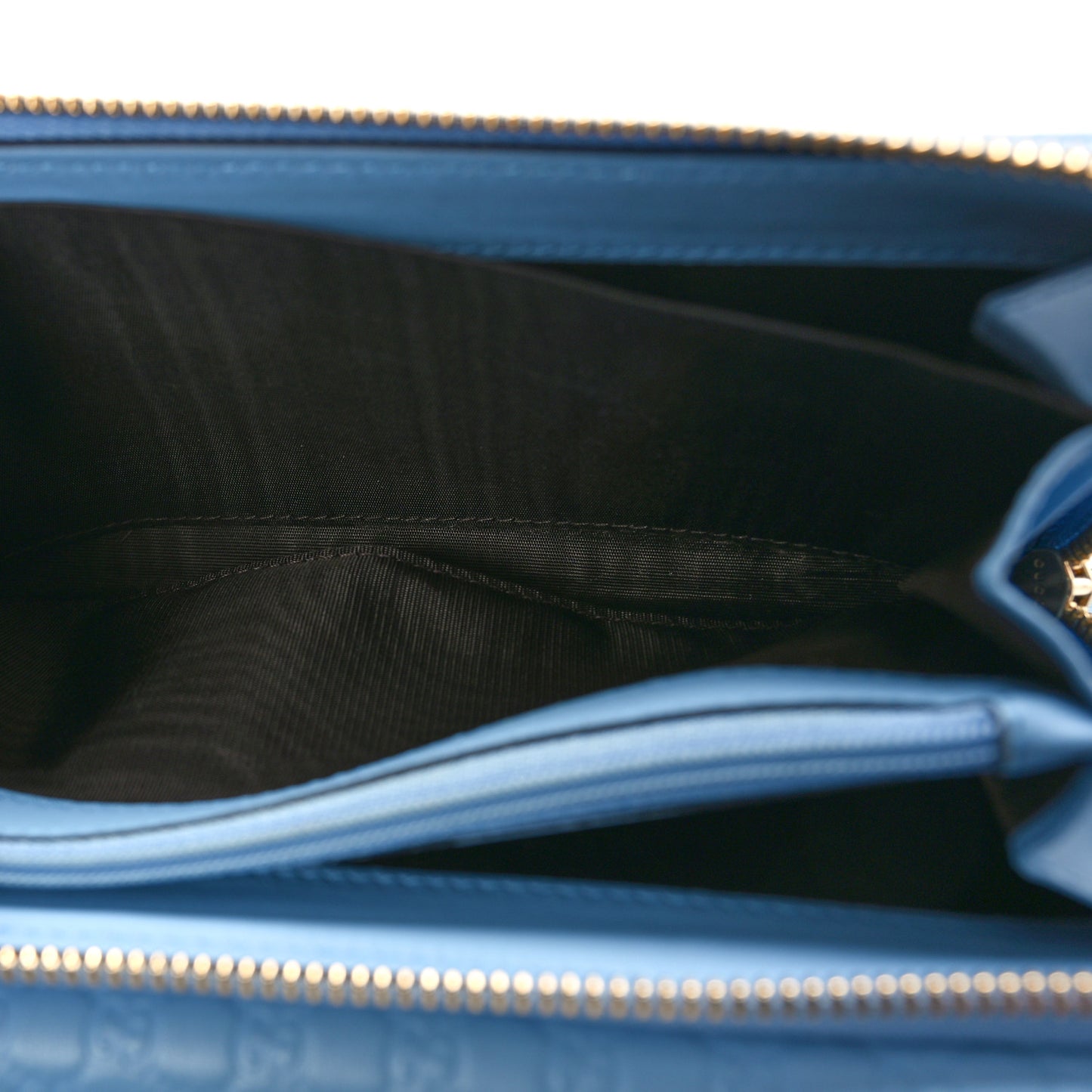 Soft Microguccissima Continental Zip Wallet Mineral Blue
