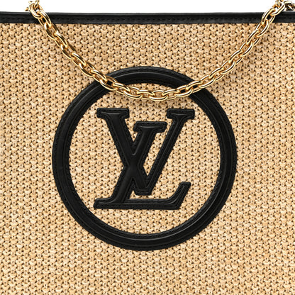Louis Vuitton Raffia Calfskin Monogram Giant Pouch 7 of 9