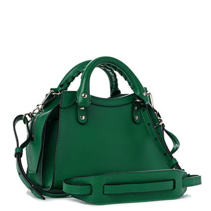 Balenciaga Smooth Calfskin Neo Classic Silver Hardware Mini City Grass Green 3 of 16