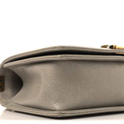 Chanel Caviar Quilted Medium Boy Flap Grey 9 of 11