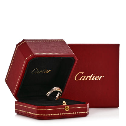 Cartier 18K Pink Yellow White Gold Classic Trinity Ring 57 8 5 of 5
