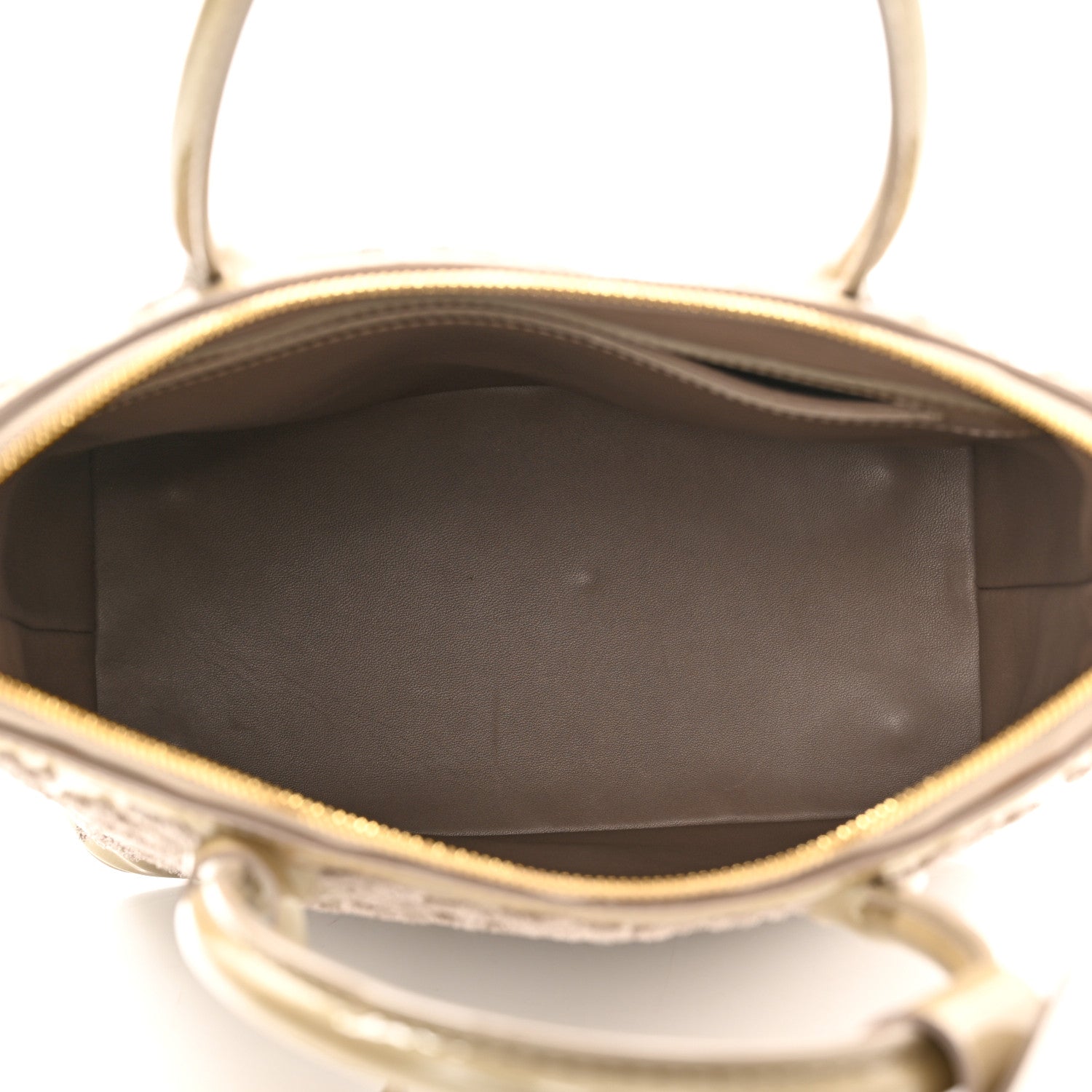 Louis Vuitton Patent Lambskin Fascination Lockit Gris 5 of 12