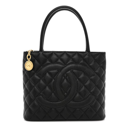 Chanel Caviar Quilted Medallion Tote Black 1 of 10