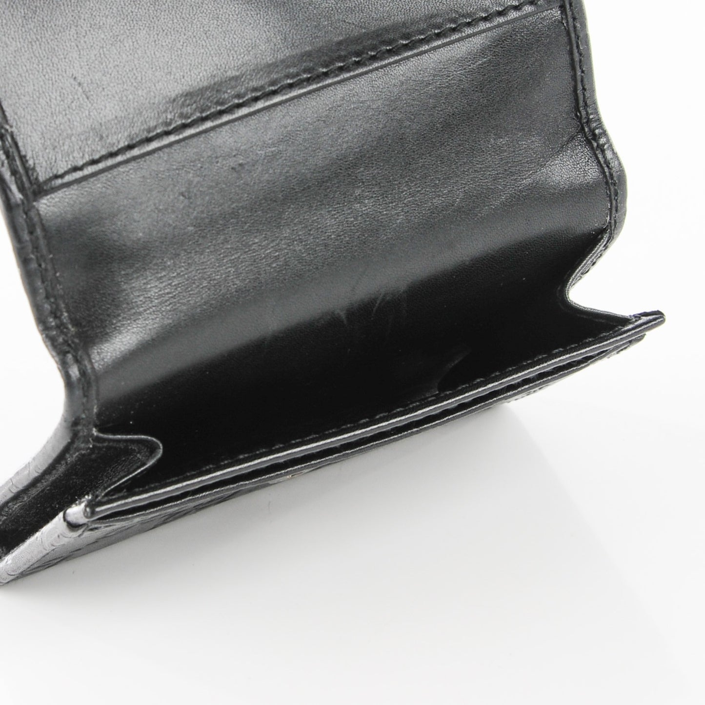 Guccissima Card Case Black