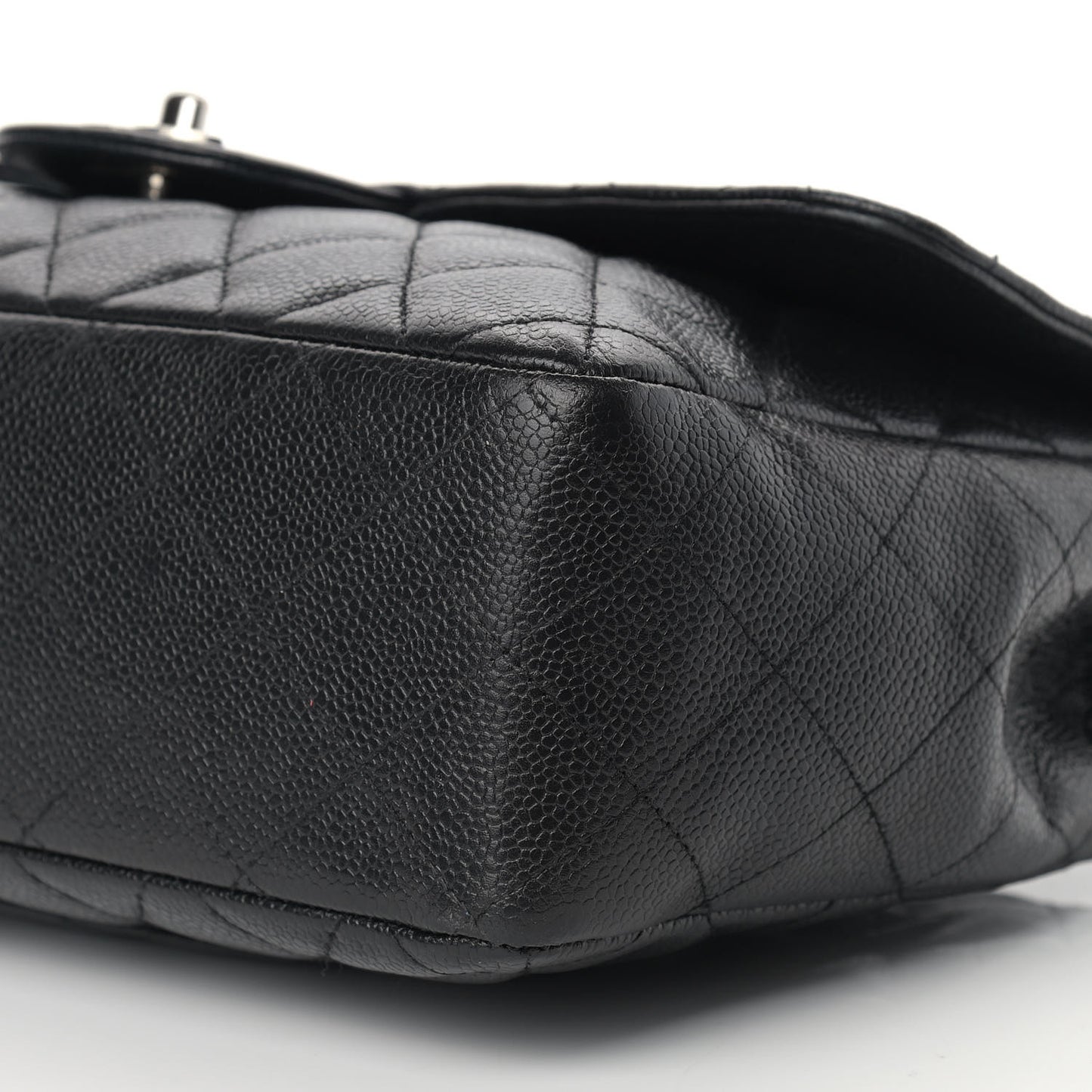Caviar Quilted Jumbo Single Flap Black