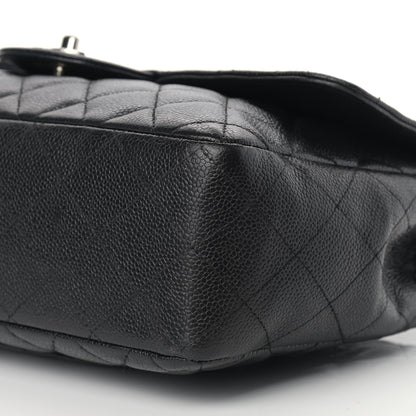 Chanel Caviar Quilted Jumbo Single Flap Black 9 of 16